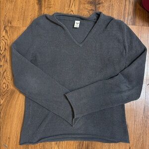 Prana Charcoal V-Neck Sweater